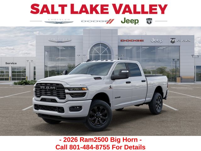 Bright White Clearcoat 2026 RAM 2500 Big Horn Crew Cab 4WD Pickup Truck Four-Wheel Drive 8-Speed Automatic
