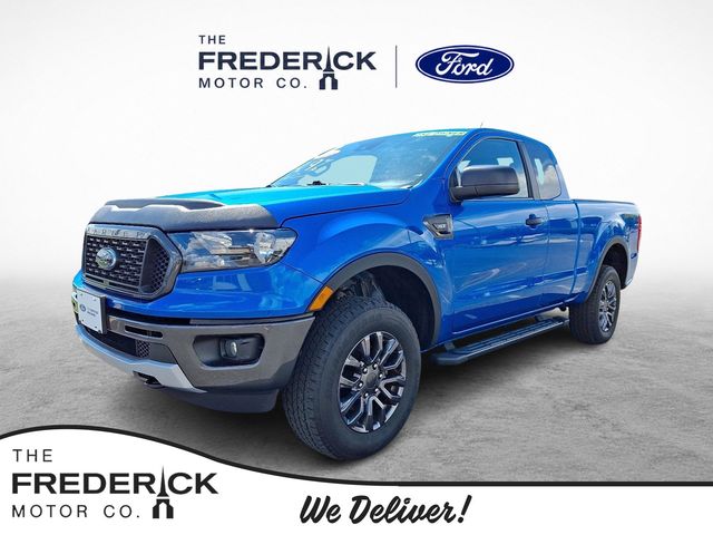 Velocity Blue Metallic 2021 Ford Ranger Pickup Truck Four-Wheel Drive Automatic