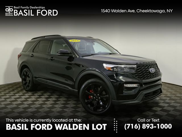Agate Black Metallic 2024 Ford Explorer SUV / Crossover All-Wheel Drive Automatic