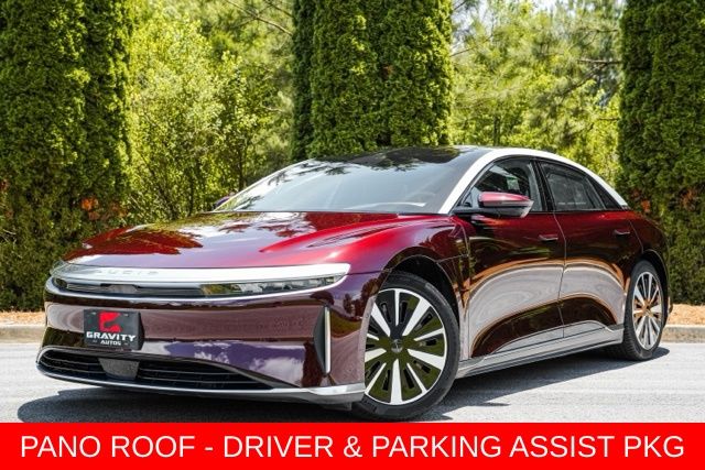 Red 2024 Lucid Air Touring AWD Sedan All-Wheel Drive 1-Speed Automatic