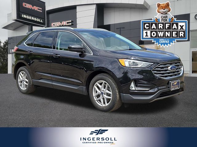 Black Metallic 2021 Ford Edge SUV / Crossover All-Wheel Drive 8-Speed Automatic