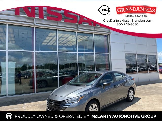 Gray (Gun Metallic) 2025 Nissan Versa S FWD Sedan Front-Wheel Drive Continuously Variable Transmission