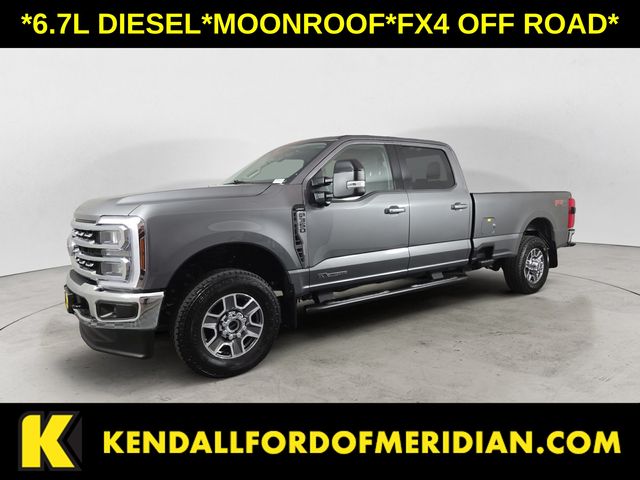 Gray 2025 Ford F-350 Super Duty Pickup Truck Four-Wheel Drive Automatic