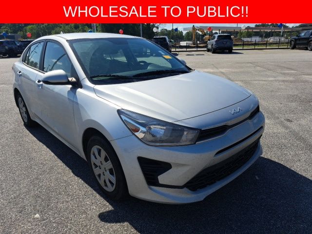 Silky Silver 2023 Kia Rio LX FWD Sedan Front-Wheel Drive Continuously Variable Transmission