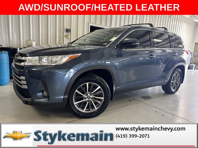 Shoreline Blue Pearl 2019 Toyota Highlander SUV / Crossover All-Wheel Drive 8-Speed Automatic