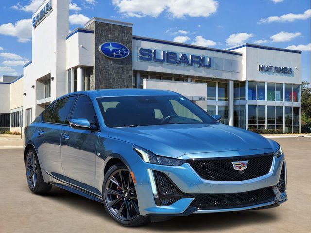 Gray (Midnight Steel Metallic) 2024 Cadillac CT5 Sedan Rear-Wheel Drive Automatic
