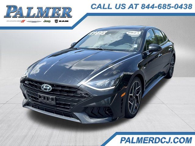 Phantom Black 2021 Hyundai Sonata Sedan Front-Wheel Drive 8-Speed Automatic