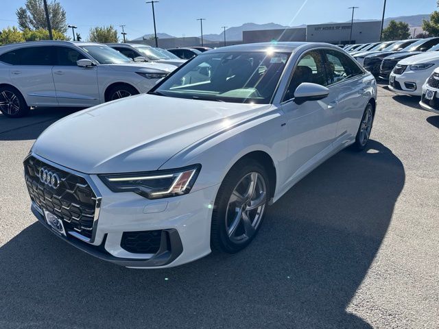 Arkona White 2024 Audi A6 Sedan All-Wheel Drive 7-Speed Automatic