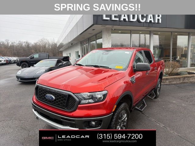 Hot Pepper Red Metallic Tinted Clearcoat 2022 Ford Ranger XLT SuperCrew 4WD Pickup Truck Four-Wheel Drive Automatic