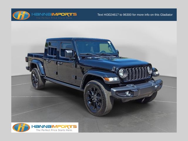 Black Clearcoat 2024 Jeep Gladiator Pickup Truck Four-Wheel Drive 8-Speed Automatic