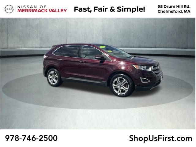 Red (Burgundy) 2017 Ford Edge SUV / Crossover All-Wheel Drive 6-Speed Automatic