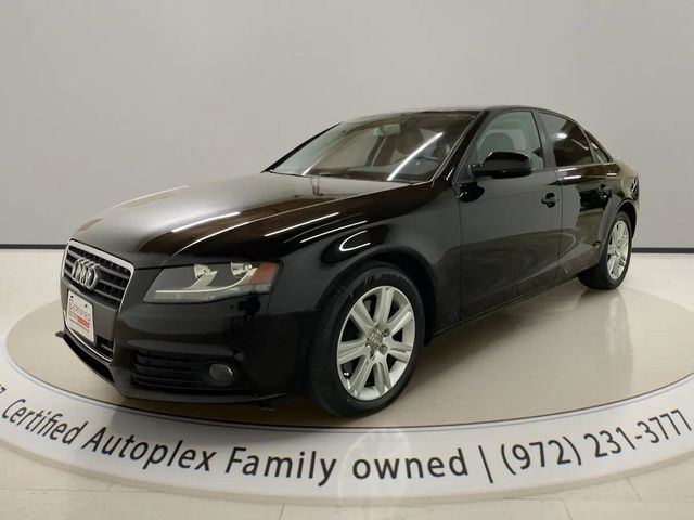 Brilliant Black 2010 Audi A4 2.0T Premium FWD Sedan Front-Wheel Drive Continuously Variable Transmission