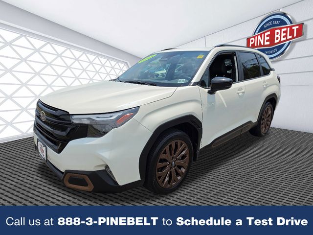 Crystal White Pearl 2025 Subaru Forester SUV / Crossover All-Wheel Drive Continuously Variable Transmission