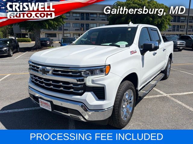 Summit White 2025 Chevrolet Silverado 1500 Pickup Truck Four-Wheel Drive Automatic