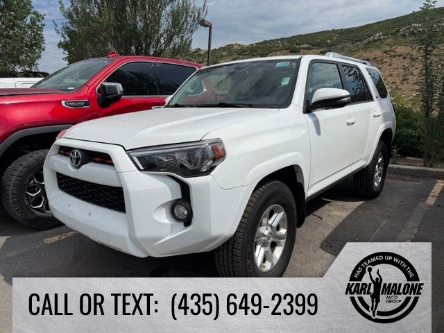Super White 2018 Toyota 4Runner SUV / Crossover Four-Wheel Drive 5-Speed Automatic Overdrive