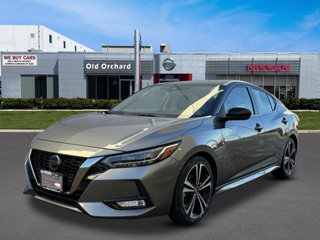 Gun Metallic/Super Black 2023 Nissan Sentra SR FWD Sedan Front-Wheel Drive Continuously Variable Transmission