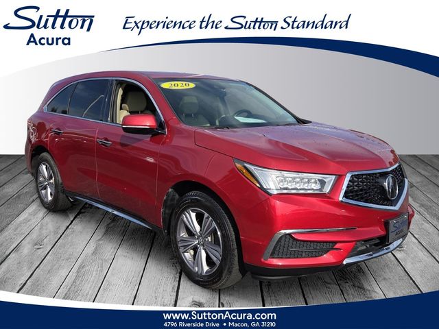 Red 2020 Acura MDX SUV / Crossover All-Wheel Drive 9-Speed Automatic