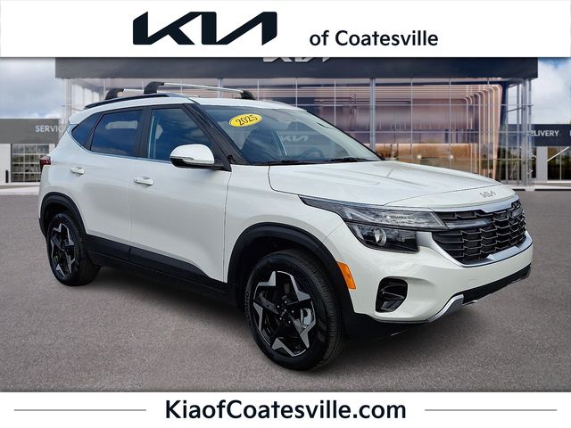 Snow White Pearl 2025 Kia Seltos EX AWD SUV / Crossover All-Wheel Drive Continuously Variable Transmission