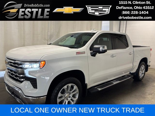 Summit White 2023 Chevrolet Silverado 1500 Pickup Truck Four-Wheel Drive Automatic