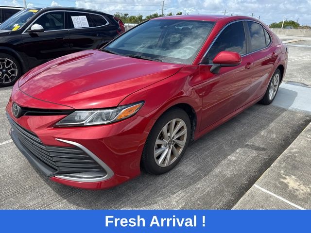 Red 2023 Toyota Camry LE FWD Sedan Front-Wheel Drive 8-Speed Automatic