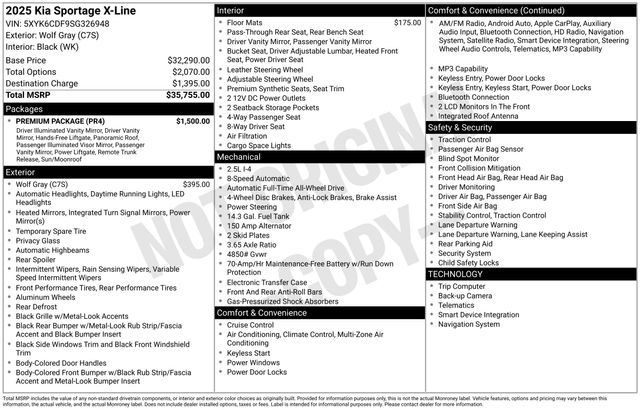 2025 Kia Sportage X-Line AWD