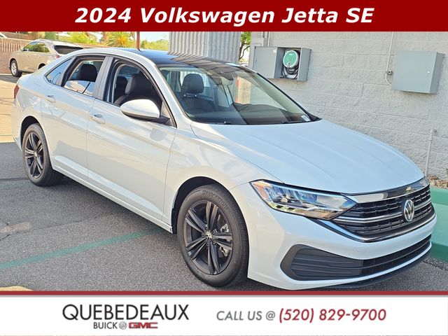 Opal White 2024 Volkswagen Jetta Sedan Front-Wheel Drive 8-Speed Automatic