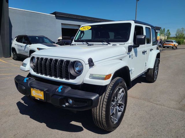 Bright White Clearcoat 2024 Jeep Wrangler 4xe Sport S 4WD SUV / Crossover Four-Wheel Drive 8-Speed Automatic