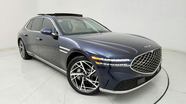 Capri Blue 2024 Genesis G90 3.5T AWD Sedan All-Wheel Drive 8-Speed Automatic