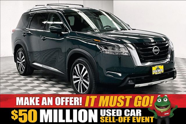 Black (Obsidian Green Pearl) 2023 Nissan Pathfinder SUV / Crossover All-Wheel Drive 9-Speed Automatic