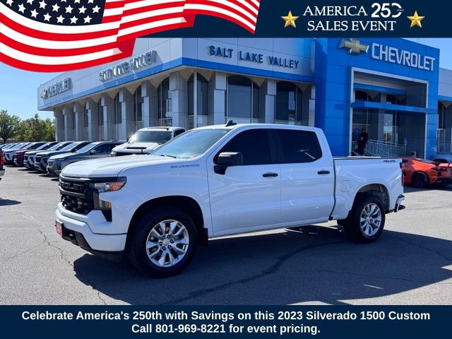 Summit White 2023 Chevrolet Silverado 1500 Pickup Truck Four-Wheel Drive 8-Speed Automatic