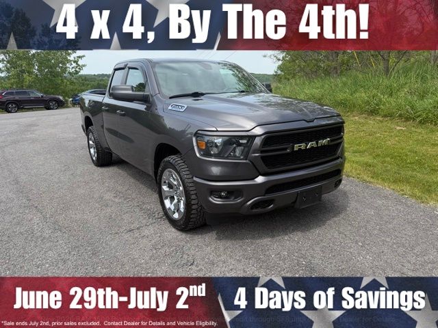 Gray (Granite Crystal Metallic Clearcoat) 2023 RAM 1500 Pickup Truck Four-Wheel Drive 8-Speed Automatic