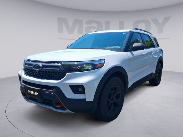 White Metallic 2023 Ford Explorer Timberline AWD SUV / Crossover All-Wheel Drive Automatic