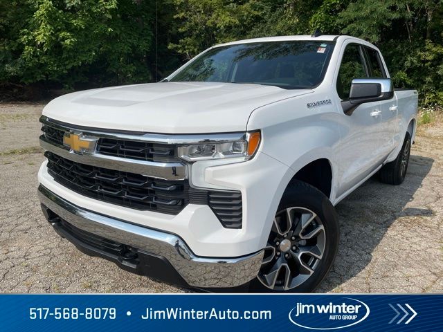 Summit White 2023 Chevrolet Silverado 1500 Pickup Truck Four-Wheel Drive 8-Speed Automatic