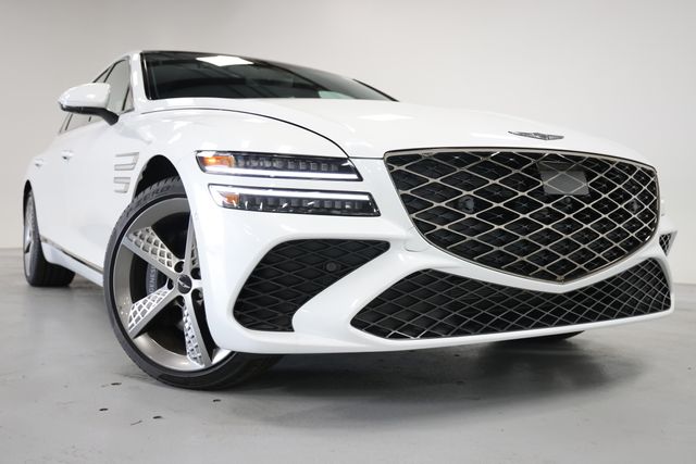 Uyuni White 2026 Genesis G80 3.5T Sport Prestige AWD Sedan All-Wheel Drive 8-Speed Automatic