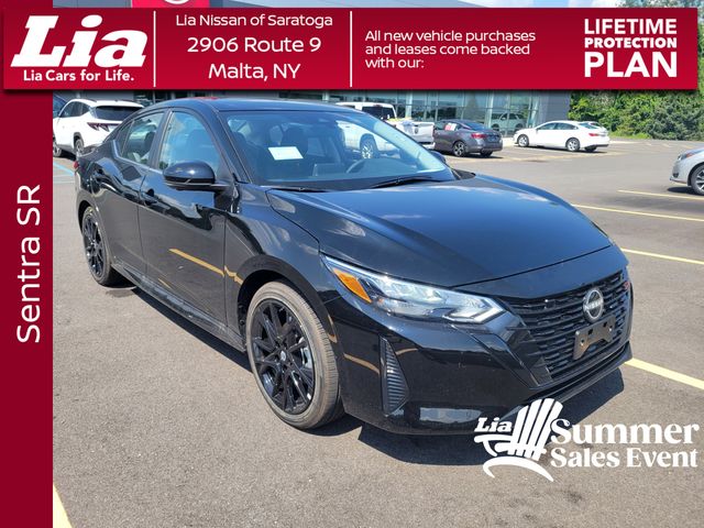 Super Black 2025 Nissan Sentra SR FWD Sedan Front-Wheel Drive Continuously Variable Transmission