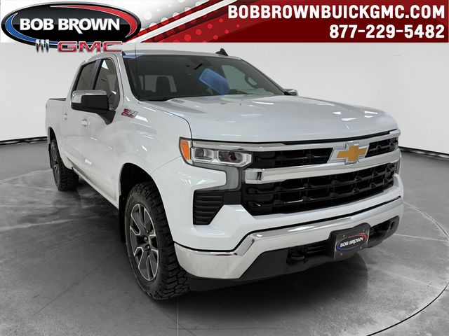 Summit White 2024 Chevrolet Silverado 1500 LT Crew Cab 4WD Pickup Truck Four-Wheel Drive Automatic
