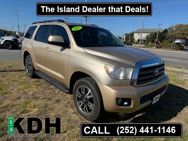 Sandy Beach Metallic 2017 Toyota Sequoia SR5 SUV / Crossover 4X2 6-Speed Automatic