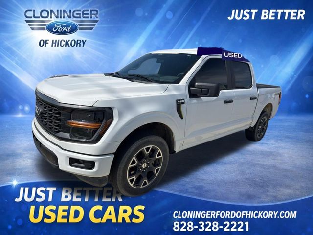 Oxford White 2024 Ford F-150 STX 4dr SuperCrew 4WD Pickup Truck Four-Wheel Drive Automatic