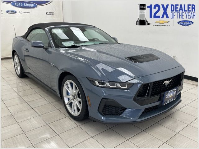Vapor Blue 2024 Ford Mustang Convertible Rear-Wheel Drive Automatic