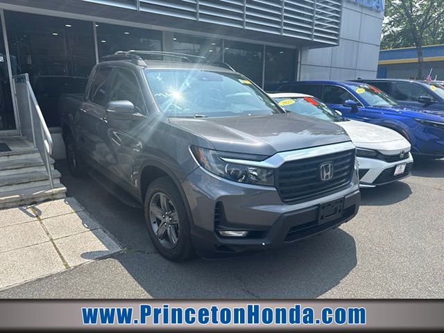 Gray (Modern Steel Metallic) 2023 Honda Ridgeline Pickup Truck All-Wheel Drive 9-Speed Automatic