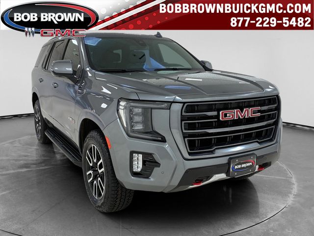 Gray (Satin Steel Metallic) 2022 GMC Yukon AT4 4WD SUV / Crossover Four-Wheel Drive