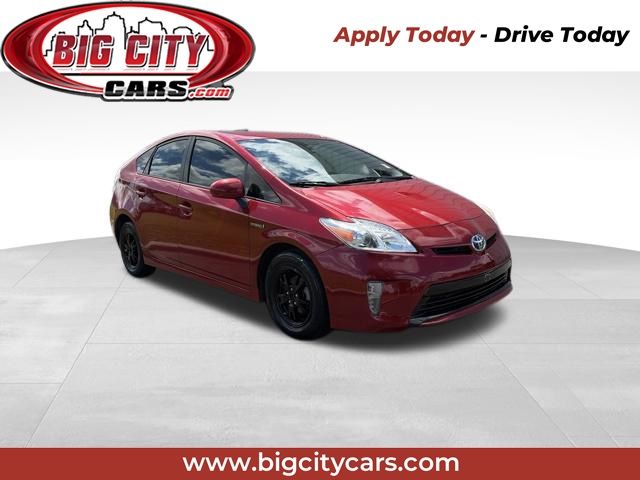 Barcelona Red Metallic 2015 Toyota Prius Hatchback Front-Wheel Drive Continuously Variable Transmission