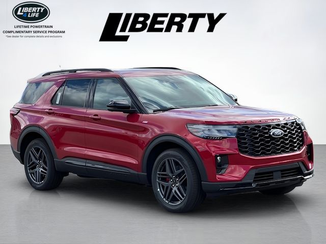 Rapid Red Metallic Tinted Clearcoat 2026 Ford Explorer ST-Line AWD SUV / Crossover All-Wheel Drive Automatic