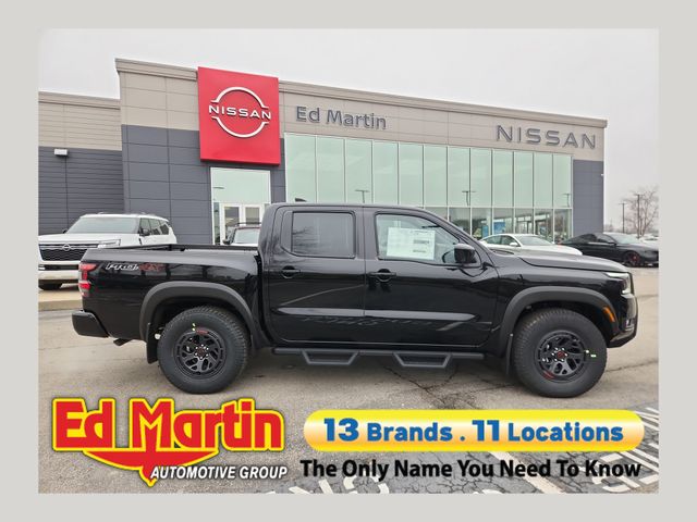 Super Black 2026 Nissan Frontier PRO-4X Crew Cab 4WD Pickup Truck Four-Wheel Drive 9-Speed Automatic Overdrive