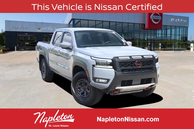 Boulder Gray Pearl 2025 Nissan Frontier Pickup Truck Four-Wheel Drive 9-Speed Automatic Overdrive