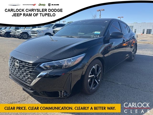 Super Black 2024 Nissan Sentra SV FWD Sedan Front-Wheel Drive Continuously Variable Transmission