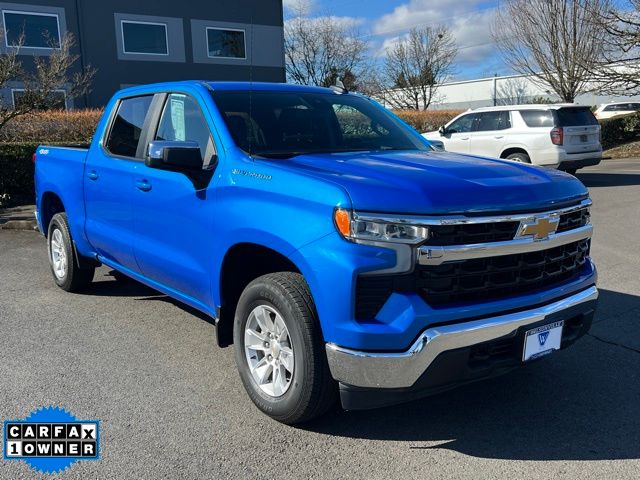 Riptide Blue Metallic 2025 Chevrolet Silverado 1500 LT Crew Cab 4WD Pickup Truck Four-Wheel Drive Automatic