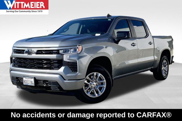 Sterling Gray Metallic 2024 Chevrolet Silverado 1500 RST Crew Cab 4WD Pickup Truck Four-Wheel Drive Automatic