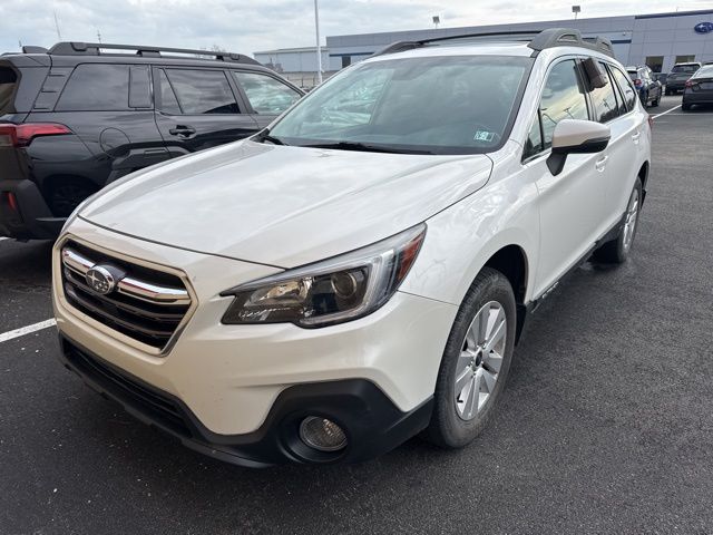 Crystal White Pearl 2019 Subaru Outback 2.5i Premium AWD Wagon All-Wheel Drive Continuously Variable Transmission