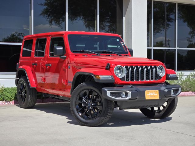 Firecracker Red Clearcoat 2025 Jeep Wrangler 4xe Sahara 4WD SUV / Crossover Four-Wheel Drive 8-Speed Automatic